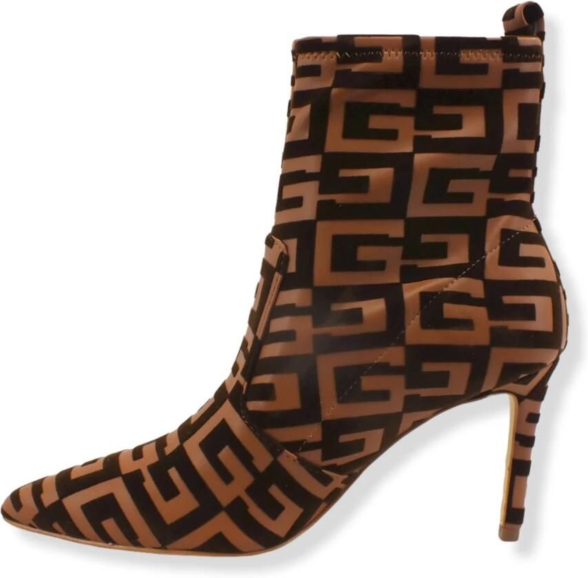 GUESS Dafina3 Enkellaarsjes Enkelboots Dames Cognac - Foto 7