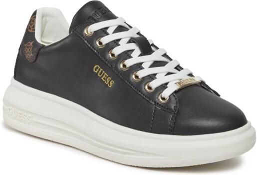 Guess Zwarte Rubberen Sneakers met Veters voor Vrouwen Black Dames - Foto 4