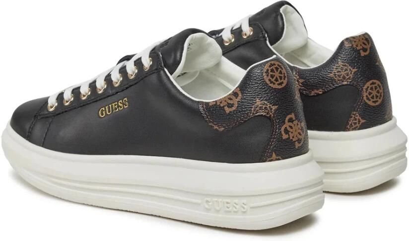 Guess Zwarte Rubberen Sneakers met Veters voor Vrouwen Black Dames - Foto 3