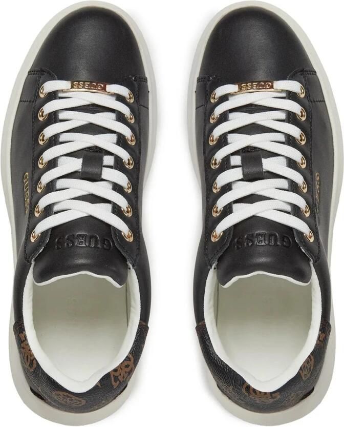 Guess Zwarte Rubberen Sneakers met Veters voor Vrouwen Black Dames - Foto 2