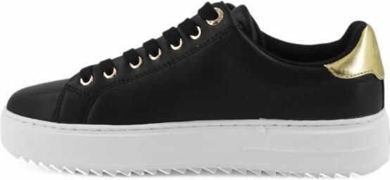 GUESS Denesa Sneakers Dames Leren Sneaker Zwart - Foto 4