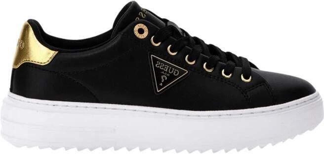 GUESS Denesa Sneakers Leren Sneaker Dames Zwart