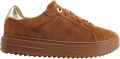 Guess Duena Echtleren Sneakers - Beige