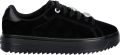Guess Duena Echtleren Sneakers - Zwart