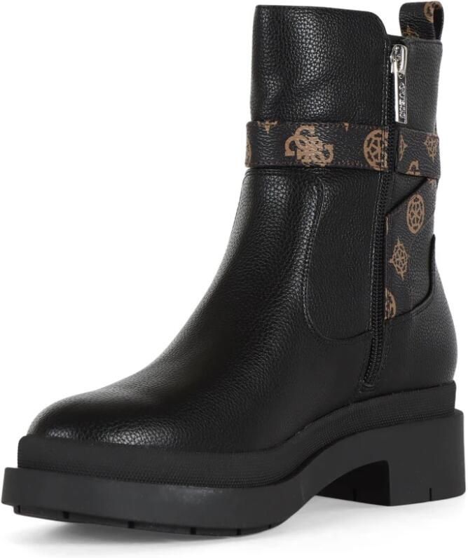 Guess Eco-leren Enkelboot met Logoplaat - Foto 3