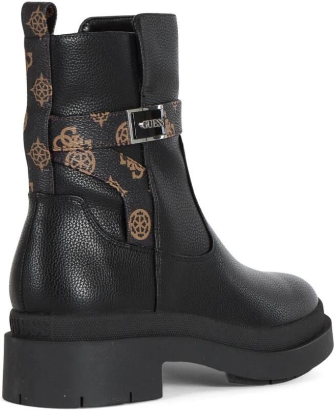 Guess Eco-leren Enkelboot met Logoplaat - Foto 4