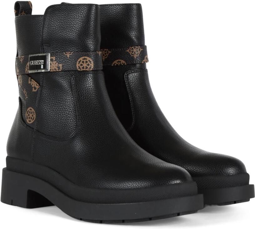 Guess Eco-leren Enkelboot met Logoplaat - Foto 2