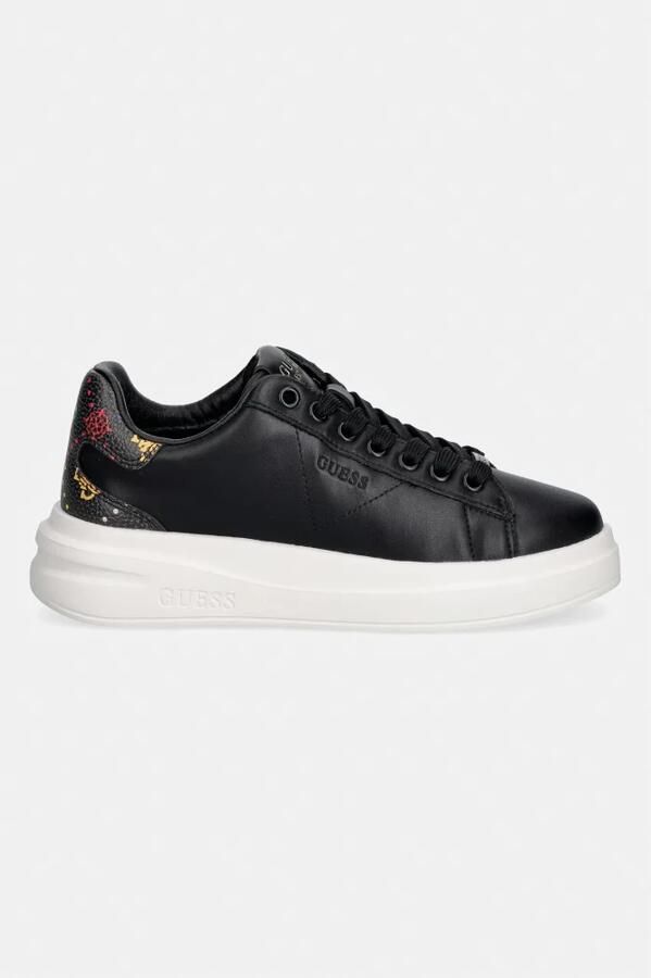 GUESS Sneakers laag 'ELBINA11' grasgroen lichtroze zwart wit - Foto 2