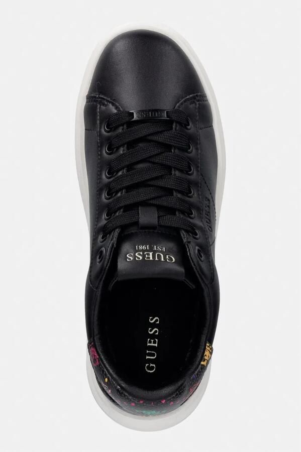 GUESS Sneakers laag 'ELBINA11' grasgroen lichtroze zwart wit - Foto 4