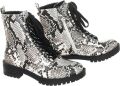 Guess Hinlee python print ankle boot Grijs Dames - Multicolor