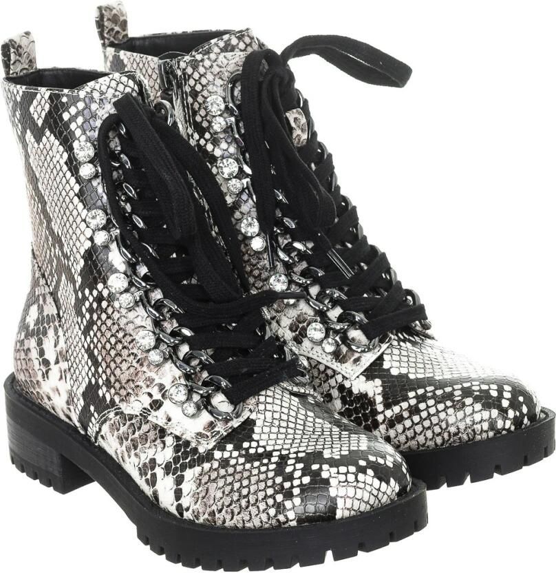 Guess Hinlee python print ankle boot Grijs Dames - Foto 2