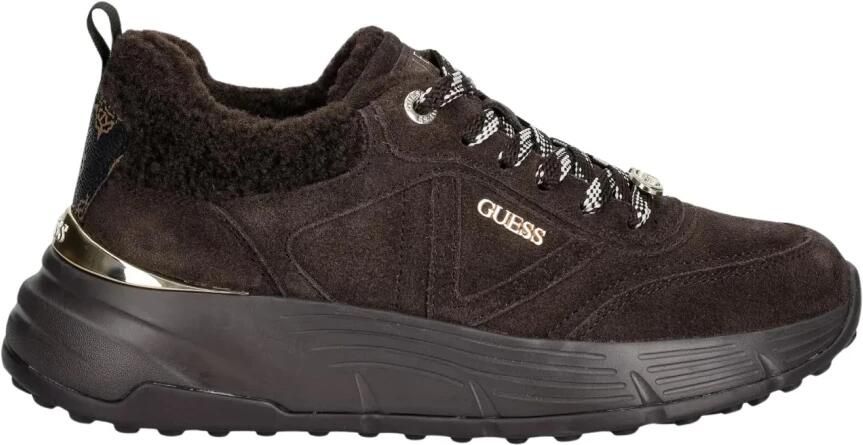 Guess Facter Hardloopschoenen Van Echt Leer