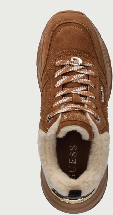 GUESS damessneaker Facter2 bruin - Foto 6