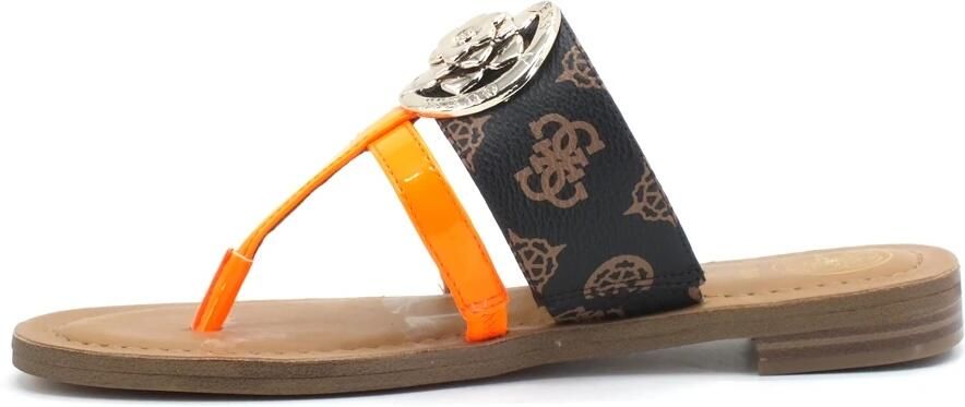 GUESS Dames Slippers Genera Bruin