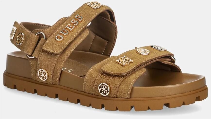 GUESS Florizi Sandalen Plat cognac - Foto 9