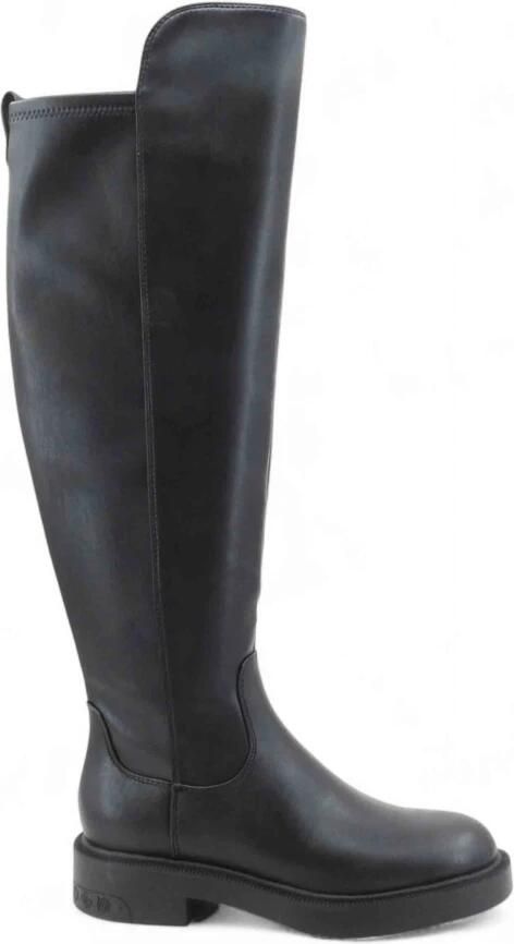 Guess Overkneelaarzen in leerlook model 'Fyza'