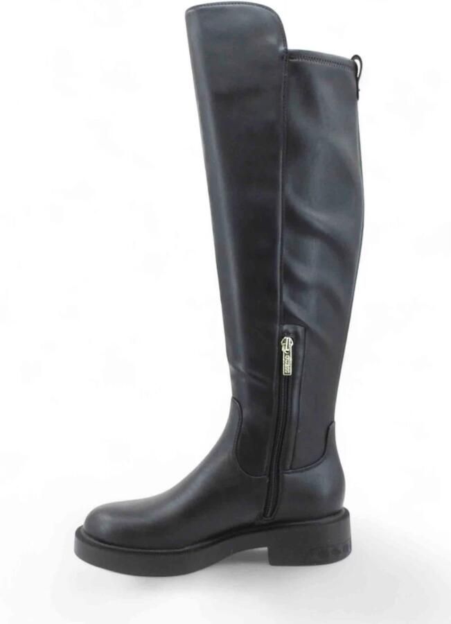 Guess Overkneelaarzen in leerlook model 'Fyza'