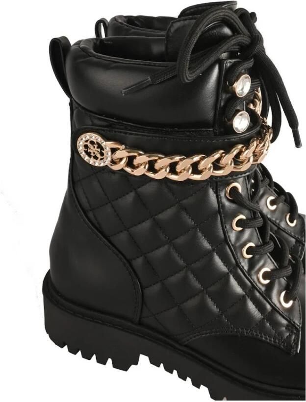 Guess Dames Odyssa Enkellaarzen in Zwart Eco Leer Black - Foto 6