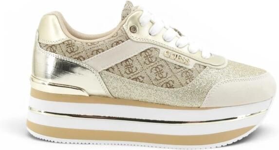 Guess Beige Sportieve Instap Sneakers met Veters Multicolor Dames - Foto 8