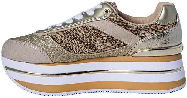 Guess Beige Sportieve Instap Sneakers met Veters Multicolor Dames - Foto 7