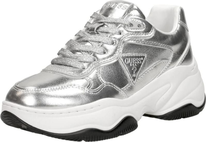 GUESS Happy Sneakers Laag Zilverkleur - Foto 3