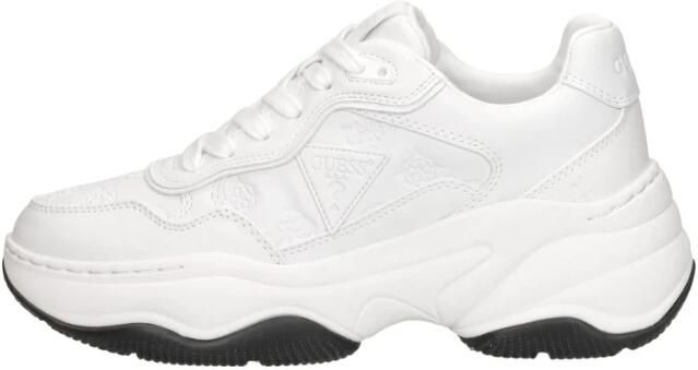 GUESS Hapyy Sneakers Dames Leren Sneaker Wit - Foto 2