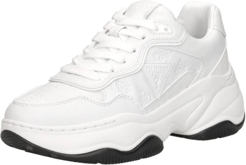 GUESS Hapyy Sneakers Dames Leren Sneaker Wit - Foto 3