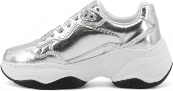 GUESS Happy Sneakers Laag Zilverkleur - Foto 3