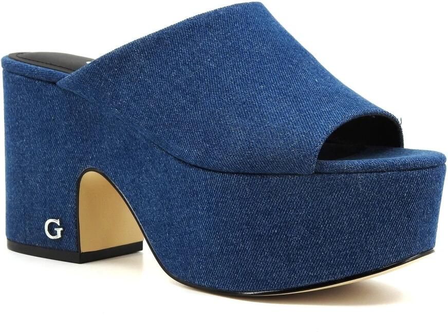 Guess Katoenen hakken pumps voor vrouwen Blue Dames - Foto 2
