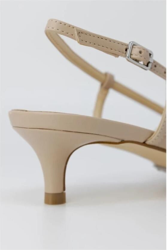 Guess Beige Pointed Toe Pumps met Gesp Strik Beige Dames - Foto 3