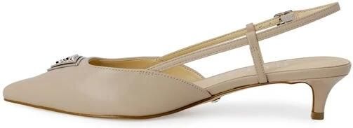 Guess Beige Pointed Toe Pumps met Gesp Strik Beige Dames