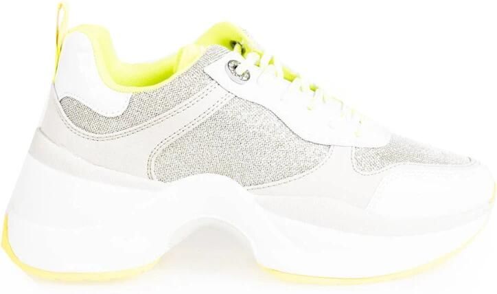 Guess Platform Sneakers met Fonkelende Details White Dames