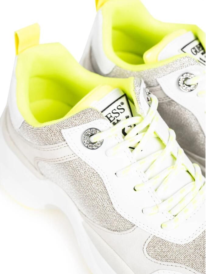 Guess Platform Sneakers met Fonkelende Details White Dames - Foto 4