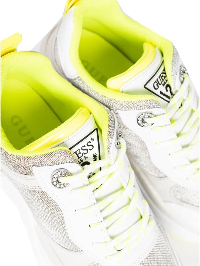 Guess Platform Sneakers met Fonkelende Details White Dames - Foto 3
