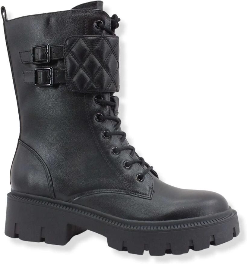 Guess Amphibian shoes mod. Sery in leather D23Gu33 fl7Serloea10 Zwart Dames - Foto 2