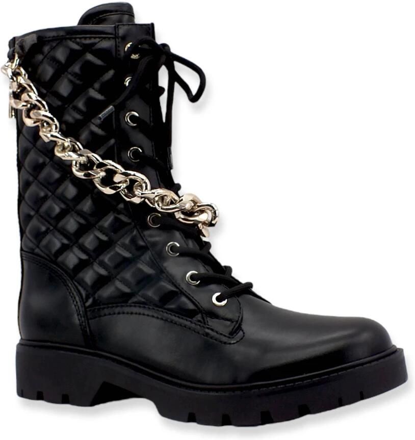 GUESS Riplei Veterboots Laarzen Met Veters Dames Zwart - Foto 3