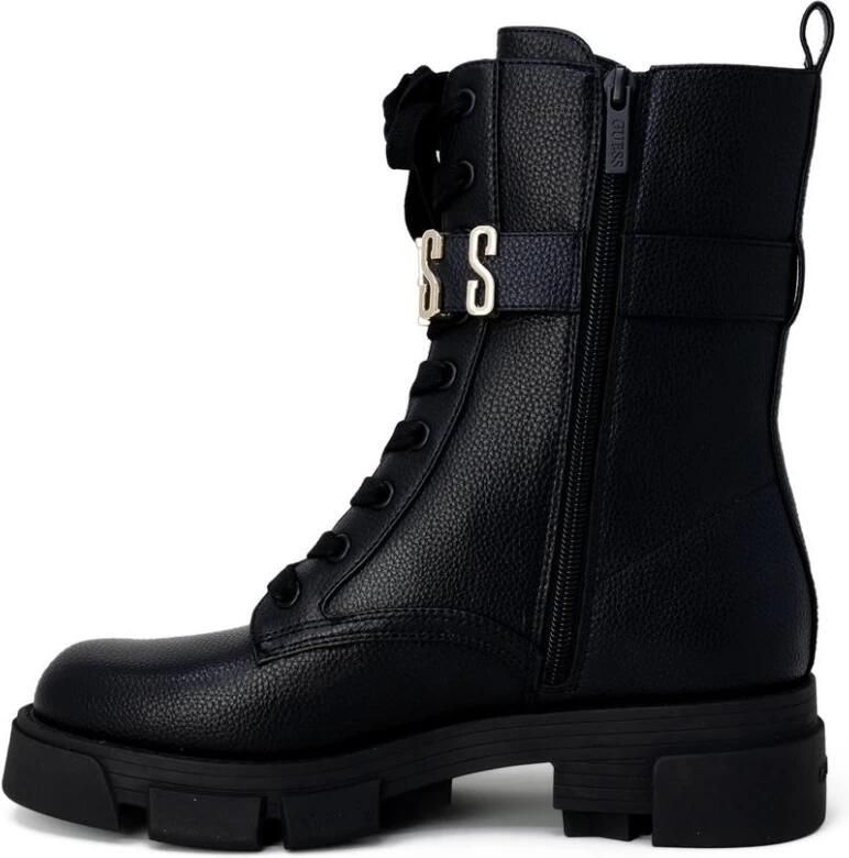 Guess Anfibio Leren Laars met Carrarmato-zool Black Dames - Foto 7