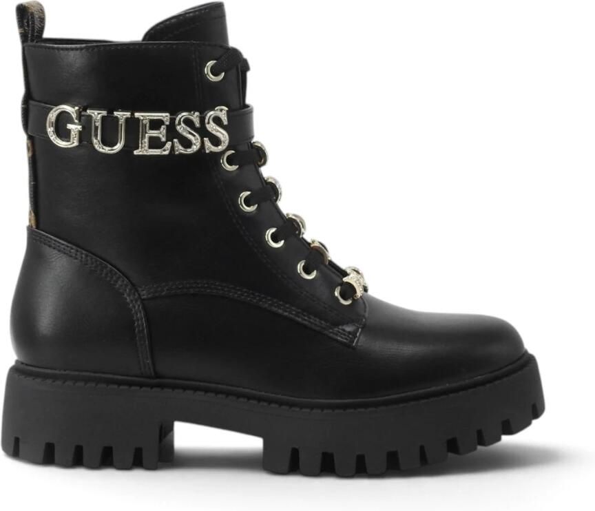 GUESS dameslaarzen met veters Ficki zwart