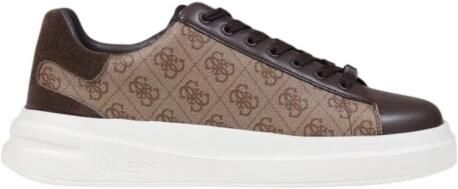 Guess Beige Sneakers 4G Logo Suede Inserts Beige Heren - Foto 2