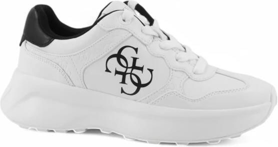 GUESS Printed Lace-Up Sneakers with Polyurethane Composition Wo White - Foto 3