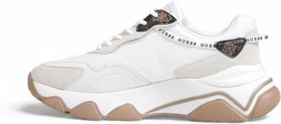 Guess Witte Polyethyleen Sneaker met Stof White Dames - Foto 12