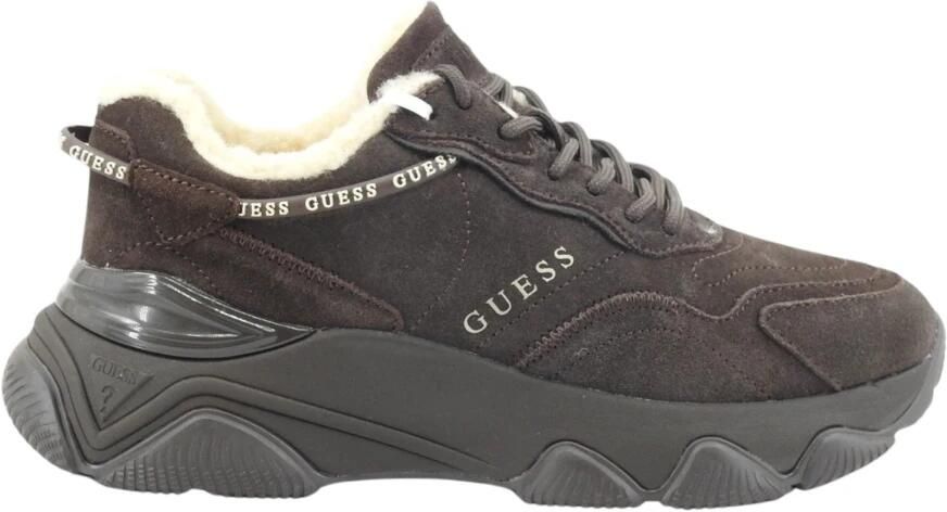 Guess Micola Sneakers Van Echt Leer