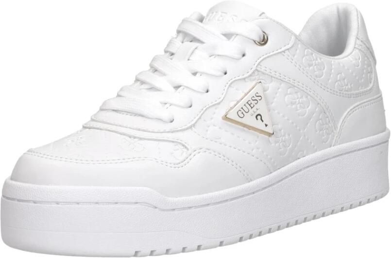 Guess Platte Polyethyleen Damesschoenencollectie White Dames - Foto 4