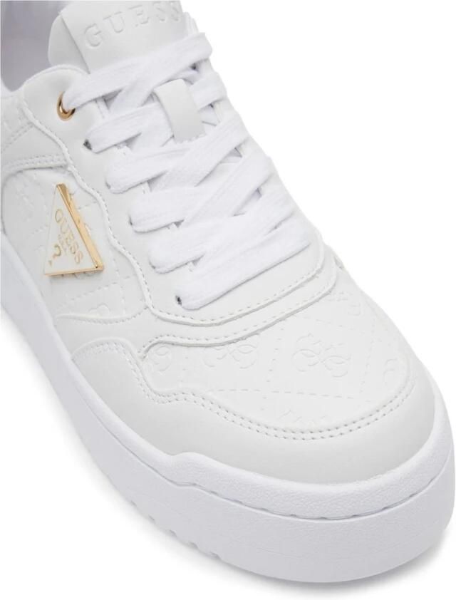 Guess Platte Polyethyleen Damesschoenencollectie White Dames - Foto 3