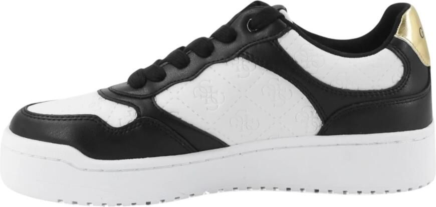 Guess Zwart Wit Kunstleren Sneakers - Foto 3