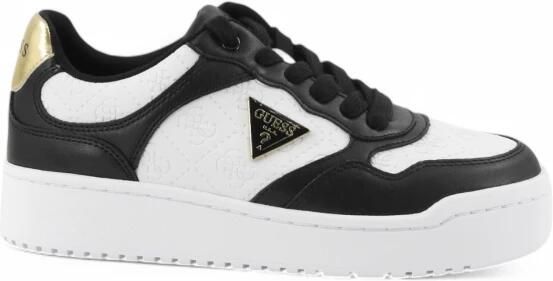 Guess Zwart Wit Kunstleren Sneakers - Foto 5