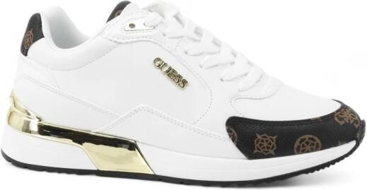 Guess Moxea Active Lady Wit Bruin Multilogo Sneakers White Dames - Foto 9