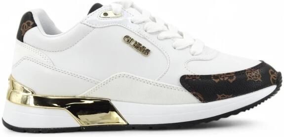 Guess Moxea Active Lady Wit Bruin Multilogo Sneakers White Dames - Foto 8