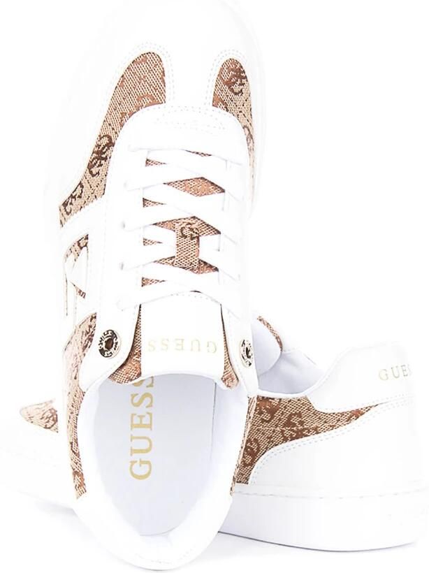 GUESS Dames Sneakers Wit FLTN ELE12 Wht Nochee2 - Foto 3