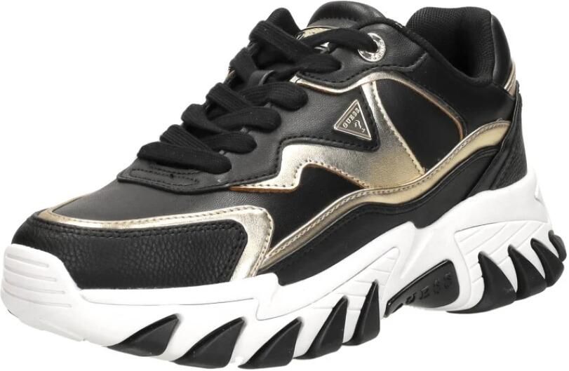 Guess Zwarte Veterschoenen Dames Herfst Winter Multicolor Dames - Foto 4